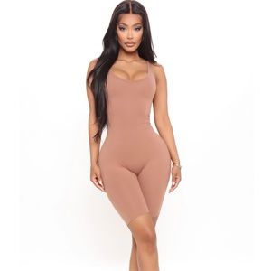 Fashion Nova Keep it Caliente Romper - Mocha